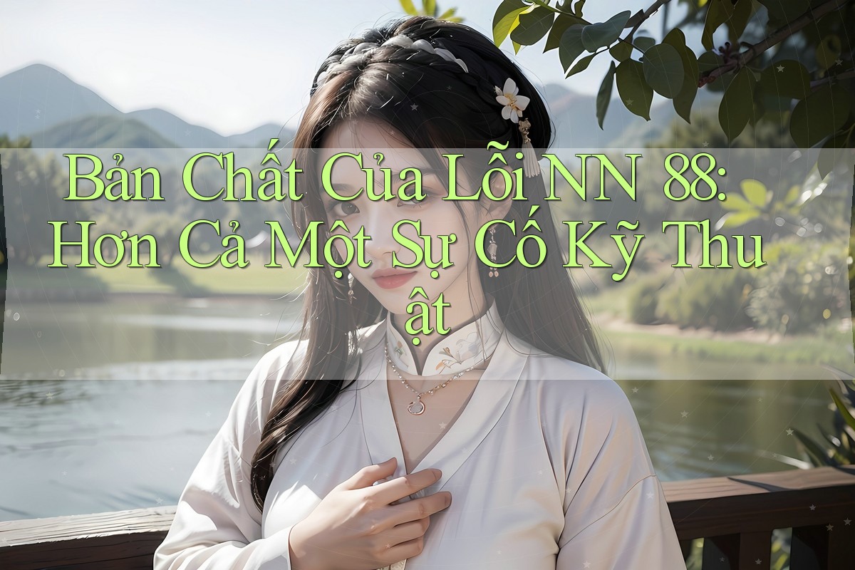 Bản Chất Của Lỗi NN 88: Hơn Cả Một Sự Cố Kỹ Thuật