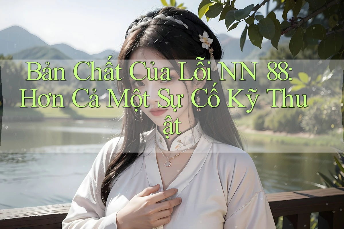 Bản Chất Của Lỗi NN 88: Hơn Cả Một Sự Cố Kỹ Thuật