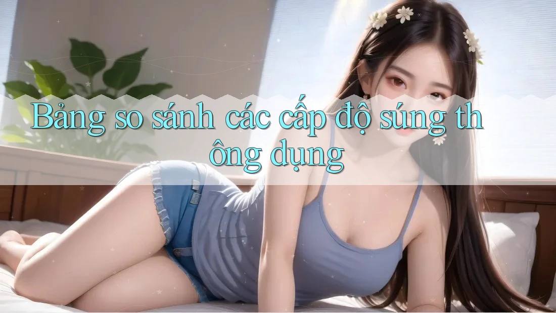 Bảng so sánh các cấp độ súng thông dụng