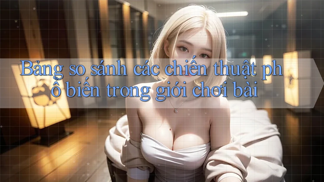 Bảng so sánh các chiến thuật phổ biến trong giới chơi bài