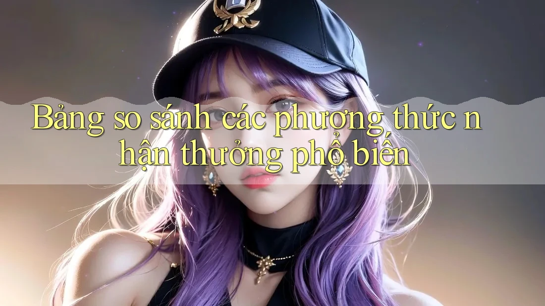 Bảng so sánh các phương thức nhận thưởng phổ biến Bảng so sánh các phương thức nhận thưởng phổ biến