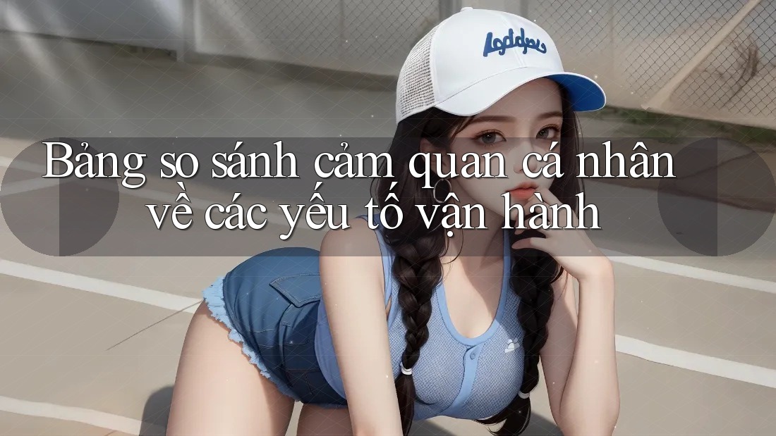 Bảng so sánh cảm quan cá nhân về các yếu tố vận hành