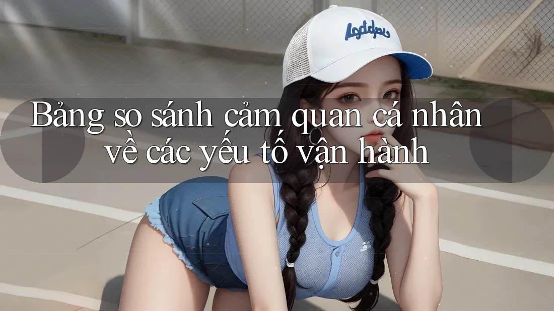 Bảng so sánh cảm quan cá nhân về các yếu tố vận hành