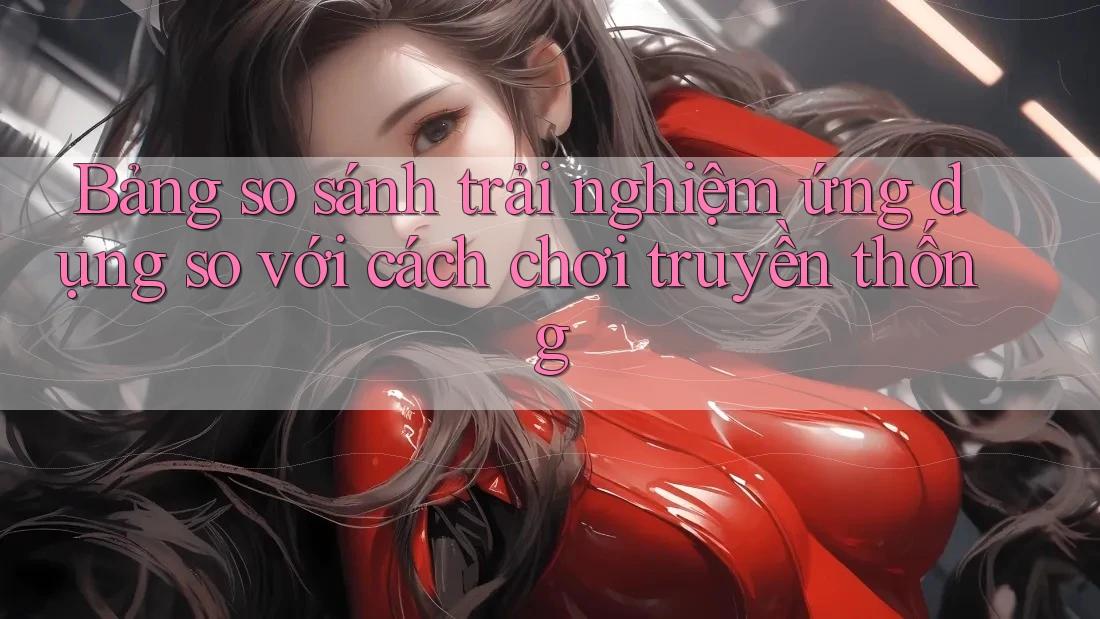 Bảng so sánh trải nghiệm ứng dụng so với cách chơi truyền thống Bảng so sánh trải nghiệm ứng dụng so với cách chơi truyền thống
