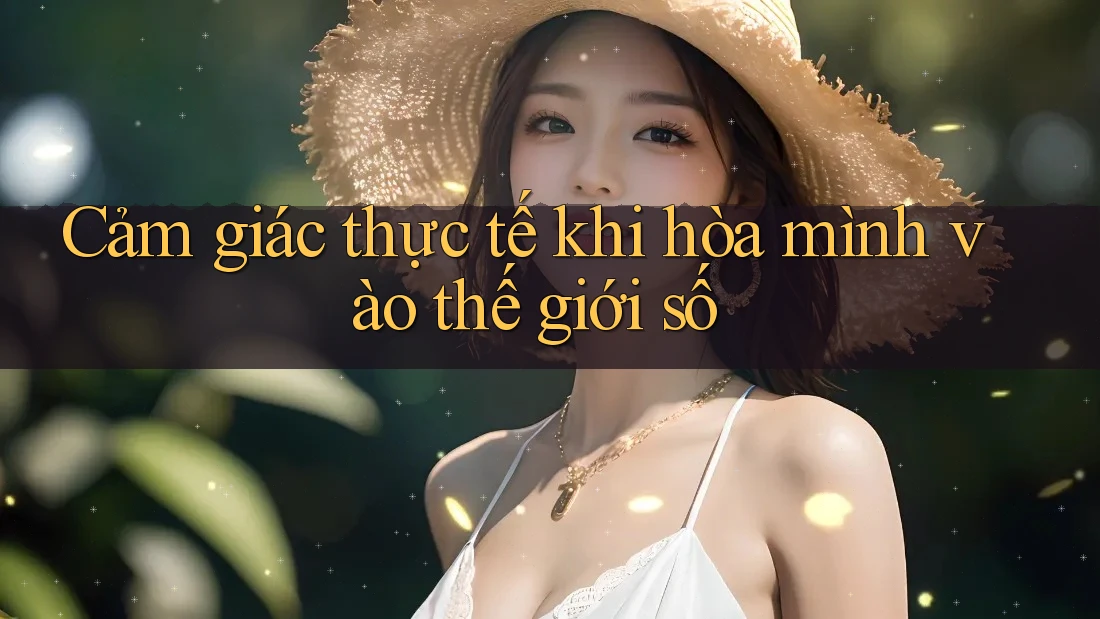 Cảm giác thực tế khi hòa mình vào thế giới số Cảm giác thực tế khi hòa mình vào thế giới số