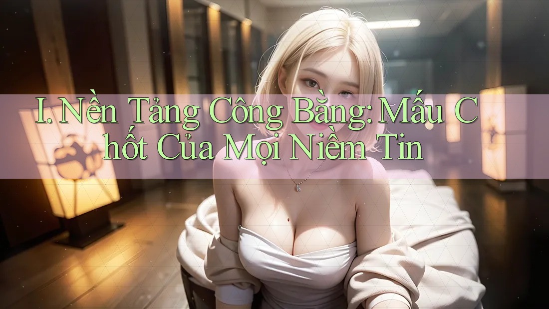 I. Nền Tảng Công Bằng: Mấu Chốt Của Mọi Niềm Tin I. Nền Tảng Công Bằng: Mấu Chốt Của Mọi Niềm Tin