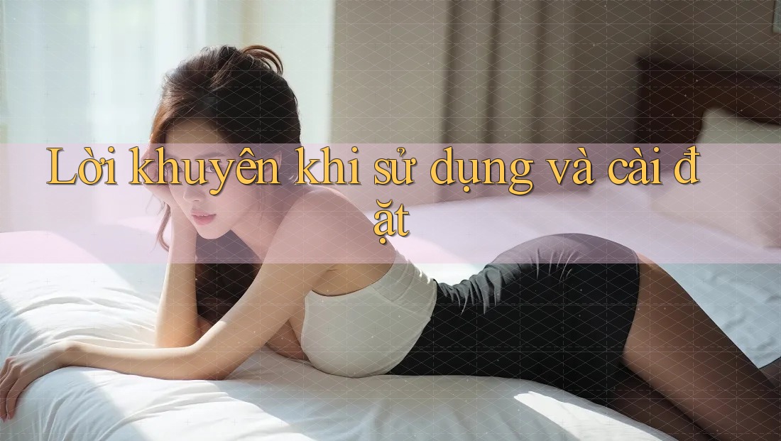 Lời khuyên khi sử dụng và cài đặt