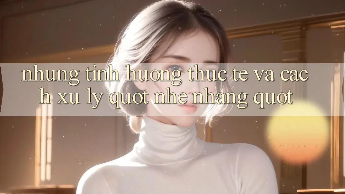 Những tình huống thực tế và cách xử lý " nhẹ nhàng"