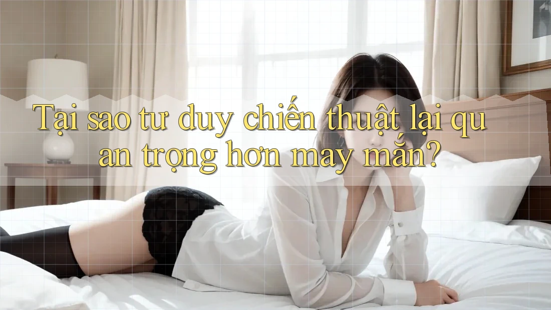 Tại sao tư duy chiến thuật lại quan trọng hơn may mắn?
