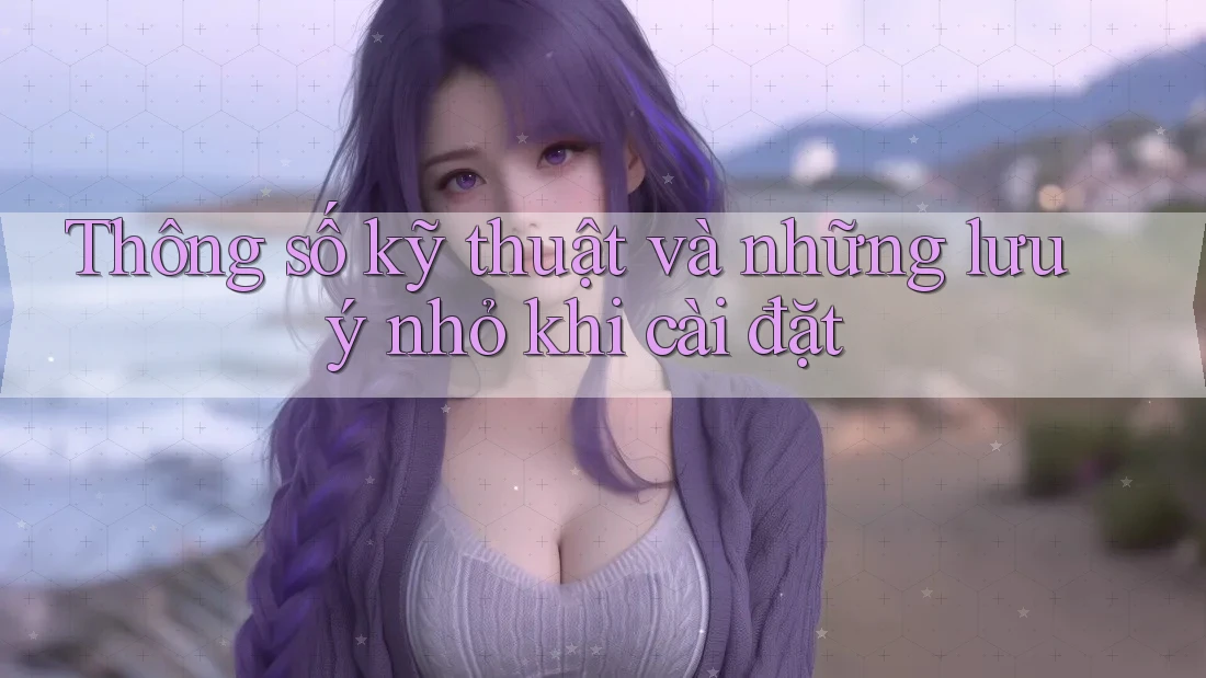 Thông số kỹ thuật và những lưu ý nhỏ khi cài đặt